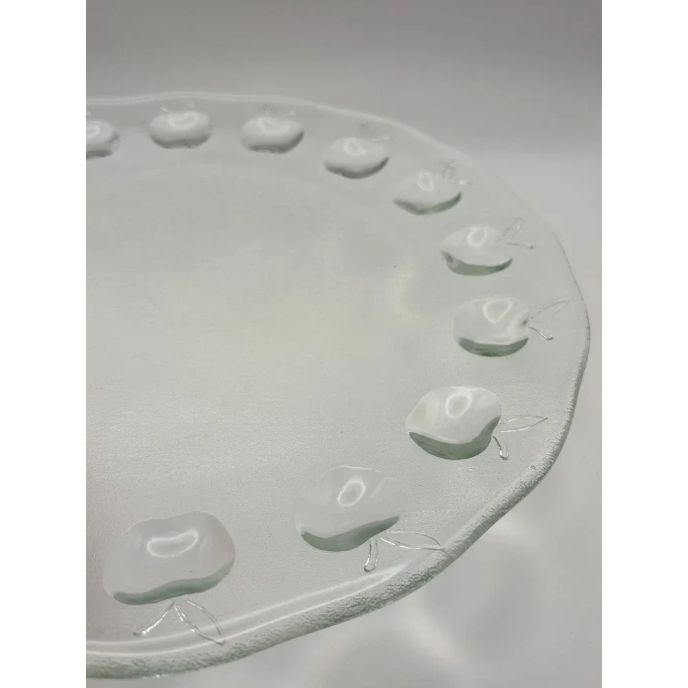 Vintage Gibson Home Apple Delight Clear Glass 12